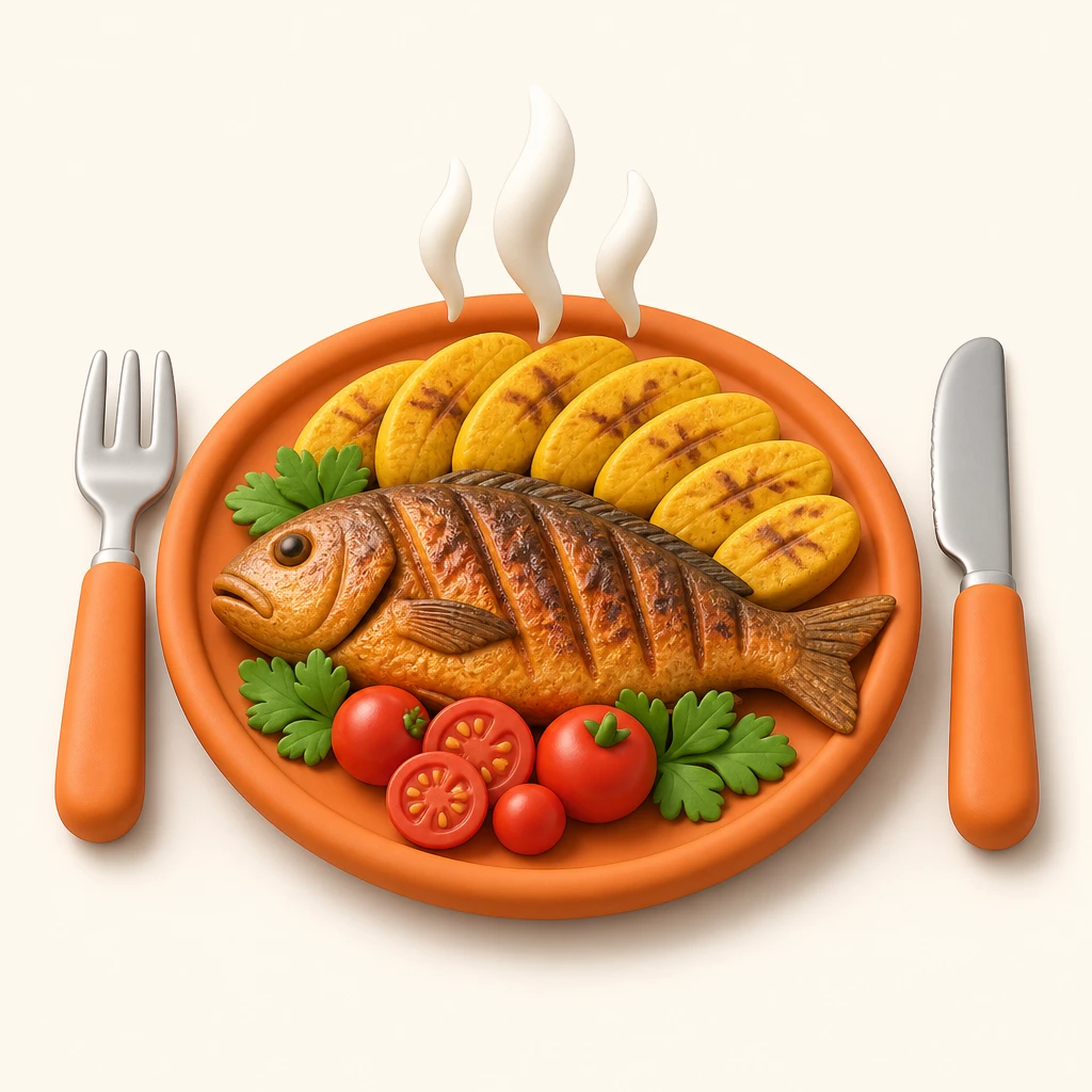 A plate of restaurant food
